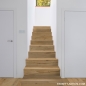 Preview: Parkett Treppen Profil L modern aus Art.Nr.: 100212 Parkett Dielen Eiche rustiakl gehobelt geölt