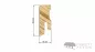 Mobile Preview: Sockelleisten Eiche rechteckig rustikal Höhe 40 mm
