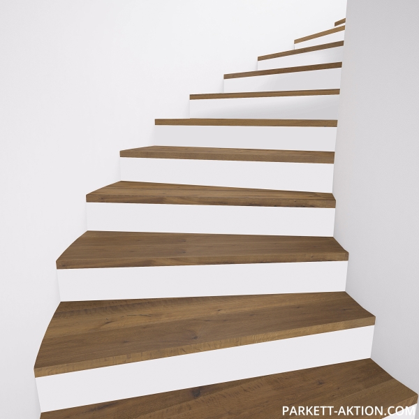 Parkett Treppen Profil U home aus Art.Nr.: 100001 Eiche geräuchert geölt
